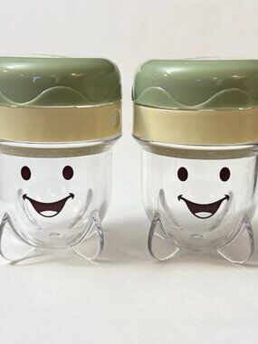 2 MAGIC BABY BULLET Replacement Part Blender Processor Date-Dial Storage Cups